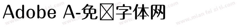 Adobe A字体转换